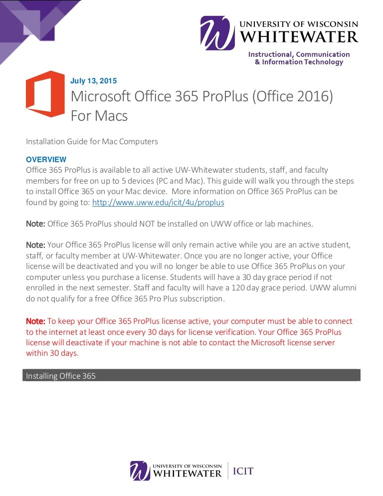 microsoft office 2016 for mac for faculty